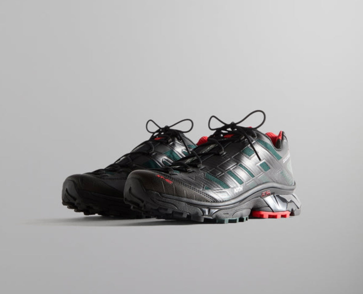 Kith for Salomon XT-4K - Black / Scarab / Fiery Red