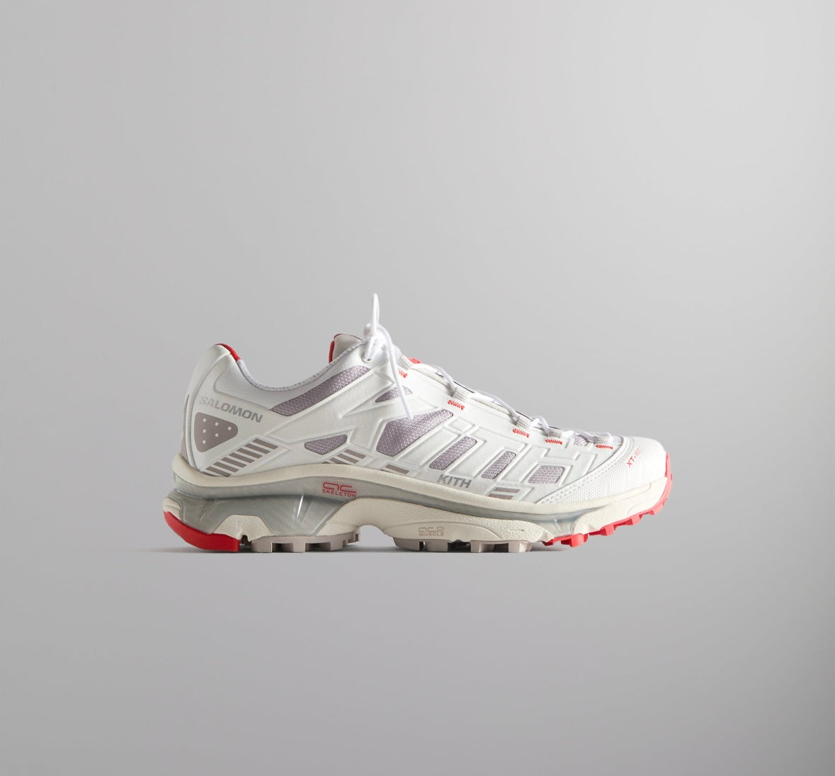 Kith for Salomon XT-4K - Bright White / Ashes of Roses / Fiery Red