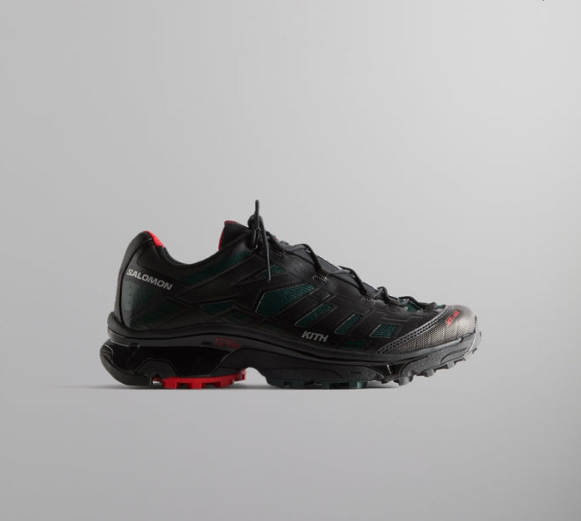 Kith for Salomon XT-4K - Black / Scarab / Fiery Red