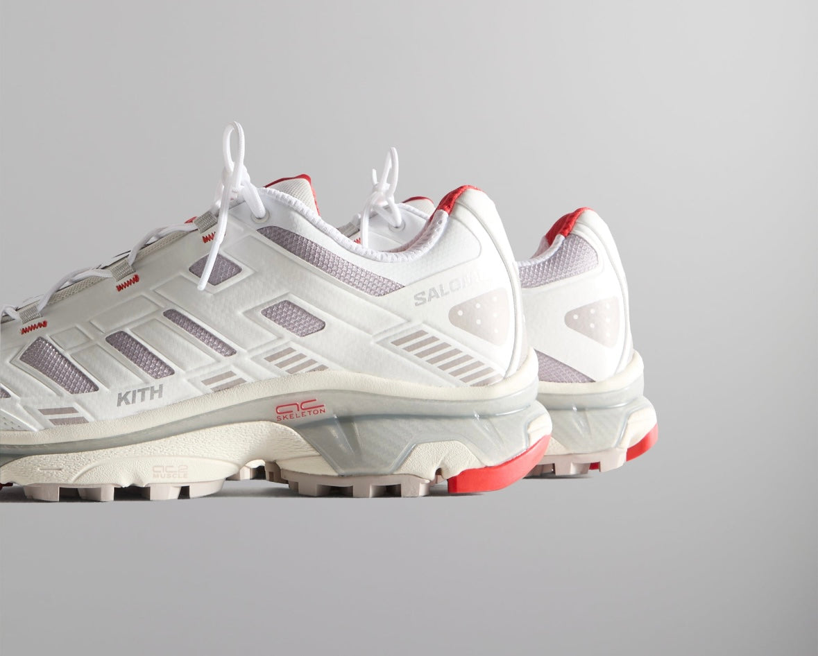 Kith for Salomon XT-4K - Bright White / Ashes of Roses / Fiery Red